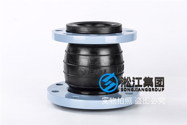 上海橡胶软接,通径DN100变80,介质空调水